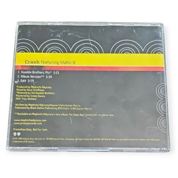 Mephisto Odyssey – Crash featuring Static-X [2000 Promotional CD Single]‎ - Picture 2 of 3